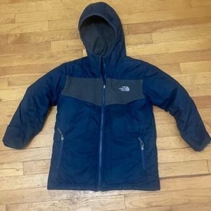 North face winter coat jacket reversible
